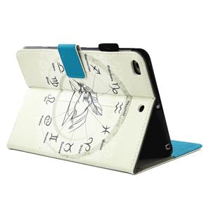 huismerk Voor iPad mini 4 / 3 / 2 / 1 twaalf sterrenbeelden patroon horizontale Flip lederen draagtas met houder & portemonnee & Card Slots & slaap / Wake-up f