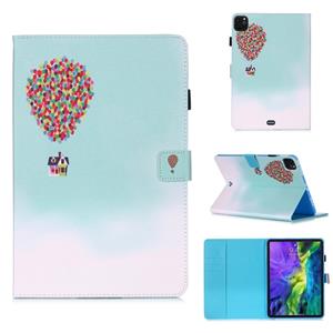 huismerk Voor iPad Pro 11 (2020) Gekleurde tekening horizontale flip lederen kast met Slaap / Wake-up Functie & Houder & Kaart Slo & Wallet(Balloon House)