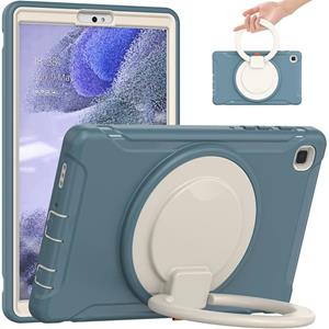 huismerk Schokbestendige siliconen + pc-beschermhoes met 360 graden rotatie opvouwbare handvat grip houder & pen slot voor Samsung Galaxy Tab A7 Lite T220 (Cor