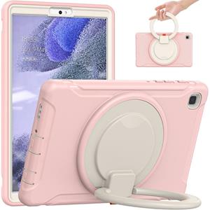 huismerk Schokbestendige siliconen + pc-beschermhoes met 360 graden rotatie opvouwbare handvat grip houder & pen slot voor Samsung Galaxy Tab A7 Lite T220 (Ker