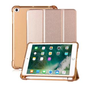 huismerk Voor iPad mini 5 / mini 4 / mini 3 / mini 2 / mini 3-vouwbare Litchi Texture Horizontale Flip PU Leder + Schokbestendige TPU Case met Holder & Pen Slo