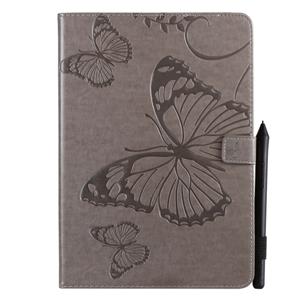 huismerk Voor iPad 10 2/Pro 10 5/Air 2019 gedrukt afdrukken Butterfly patroon horizontale Flip PU lederen draagtas met houder & kaartsleuven & portemonnee & pe