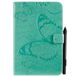 huismerk Voor iPad mini 2019 & 4 & 3 & 2 & 1 gedrukt afdrukken Butterfly patroon horizontale Flip PU lederen draagtas met houder & kaartsleuven & portemonnee &