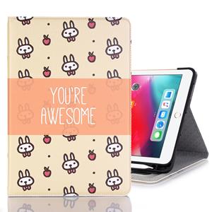 huismerk Konijnen patroon horizontale Flip leren Case voor iPad Pro 11 inch (2018) met Card Slots & houder & portemonnee & Foto Frame & stylushouder