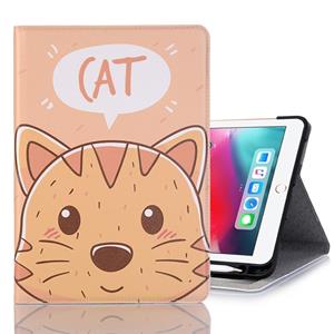 huismerk Kat patroon horizontale Flip leren Case voor iPad Pro 11 inch (2018) met Card Slots & houder & portemonnee & Foto Frame & stylushouder