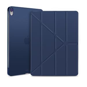 huismerk Horizontal Flip Ultra-thin Magnetic PU Leather Case for iPad Pro 11 inch (2018) with Sleep / Wake-up Function(Dark Blue)