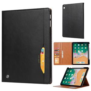 huismerk Kneed huid textuur horizontale Flip lederen case voor iPad Pro 12 9 inch 2018 met fotolijst & houder & card slots & portemonnee & pen slot (zwart)