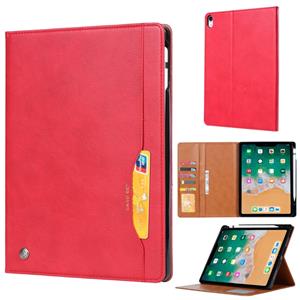 huismerk Knead huidtextuur horizontale Flip lederen case voor iPad Pro 12 9 inch 2018 met foto frame & houder & kaartsleuven & portemonnee & pen sleuf (rood)