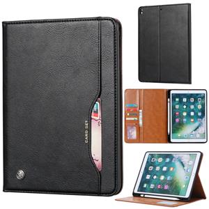 huismerk Kneed huid textuur horizontale Flip lederen case voor iPad Air 2019 10 5 inch met fotolijst & houder & card slots & portemonnee & pen slot (zwart)