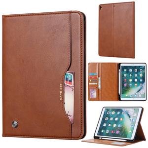 huismerk Knead huidtextuur horizontaal Flip lederen case voor iPad Air 2019 10 5 inch met foto frame & houder & kaartsleuven & portemonnee & pen sleuf (bruin)