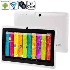 Huismerk 7.0 inch Tablet PC 512 MB + 4 GB Android 4.2.2 360 graden Menu rotatie Allwinner A33 Quad-core Bluetooth WiFi(White)