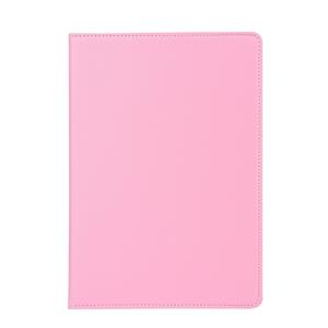 huismerk iPad Pro 10.5 inch horizontaal 360 graden draaiend Litchi structuur PU leren Flip Hoesje met houder (roze)