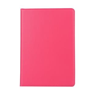 huismerk iPad Pro 10.5 inch horizontaal 360 graden draaiend Litchi structuur PU leren Flip Hoesje met houder (hard roze)