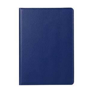 huismerk iPad Pro 10.5 inch horizontaal 360 graden draaiend Litchi structuur PU leren Flip Hoesje met houder (marine blauw)