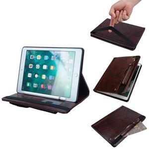 Huismerk Horizontale Flip lederen case voor iPad Pro 10 5 inch met dubbele kaartsleuven & pen sleuven & houder & portemonnee & fotolijstjes (donker bruin)