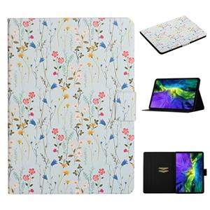 huismerk Voor iPad Pro 11 2020 Bloempatroon Horizontaal Flip Lederen kast met kaartslots & houder(small floral)