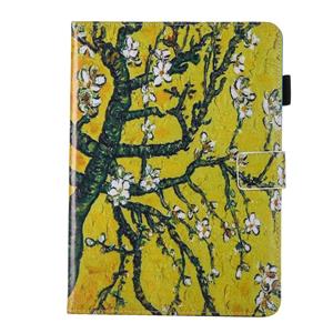 huismerk Voor iPad Pro 10.5 inch wit bloem Print horizontale Flip PU lederen beschermhoes met houder & Card Slots & fotolijstjes