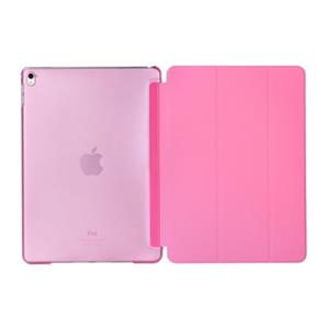 huismerk Pure kleur samenvoegen horizontale Flip lederen case voor iPad Pro 10 5 inch/iPad Air (2019) met houder (roze)