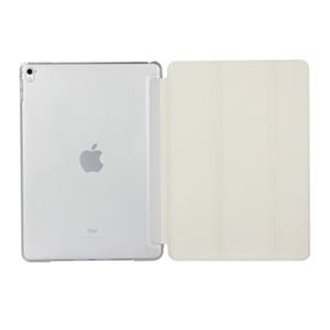 huismerk Pure kleur samenvoegen horizontale Flip lederen case voor iPad Pro 10 5 inch/iPad Air (2019) met houder (wit)