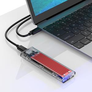 huismerk ORICO TCM2-C3 NVMe M. 2 SSD-behuizing (10Gbps) (rood)