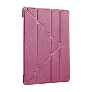 huismerk Voor iPad Pro 10.5 inch Silk structuur horizontaal Devoormation Flip lederen hoesje met 4-vouw houder & slaap / wekker(hard roze)