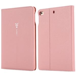 Voor iPad mini 2019 & 4 & 3 & 2 & 1 GEBEI PU + TPU horizontale Flip beschermende case met houder & kaartsleuven (Rose goud)