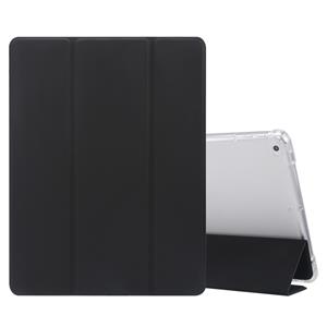 huismerk Voor iPad 9.7(2018)/(2017)/Air 2/Air 3-vouwend elektrisch geperste huidtextuur Horizontaal Flipproof Transparante TPU + PU Lederen kast met houder & p