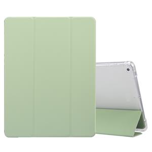 huismerk Voor iPad 9.7(2018)/(2017)/Air 2/Air 3-vouwend elektrisch geperste huidtextuur Horizontaal FlipProof Transparante TPU + PU Lederen kast met houder & p