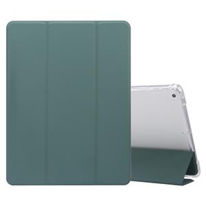 huismerk Voor iPad 9.7(2018)/(2017)/Air 2/Air 3-vouwend elektrisch geperste huidtextuur Horizontaal Flipproof Transparante TPU + PU Lederen kast met houder & p