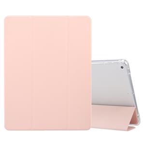 huismerk Voor iPad 9.7(2018)/(2017)/Air 2/Air 3-vouwend elektrisch geperste huidtextuur Horizontaal FlipProof Transparante TPU + PU Lederen kast met houder & p