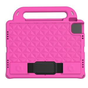 huismerk Voor iPad Pro 11 2018 Diamond Series EVA Anti-Fall Shockproof Sleeve Beschermende Shell Case met houder en riem (rose rood)