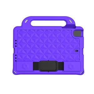 huismerk Voor iPad mini 4 / mini 3 / mini 2 / mini 1 Diamond Series EVA Anti-Fall Shockproof Sleeve Beschermende Shell Case met houder Riem (Paars)