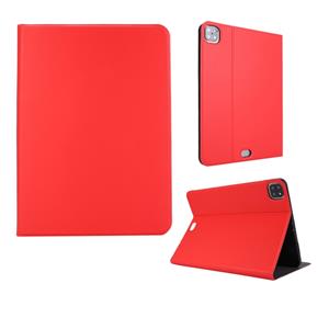 huismerk Voor iPad Pro 11 inch (2020) Voltage Plain Weave Stretch Leather + TPU Bracket Protective Holster With Sleep Function (Red)