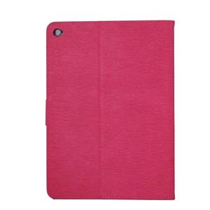 huismerk Voor iPad Air 2 ingedrukt bloemen vlinder patroon horizontale Flip PU lederen draagtas met magnetische Buckle & houder & Card Slots & Wallet(Magenta)