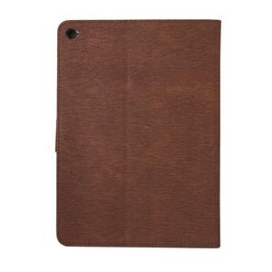 huismerk Voor iPad Air 2 ingedrukt bloemen vlinder patroon horizontale Flip PU lederen draagtas met magnetische Buckle & houder & Card Slots & Wallet(Brown)