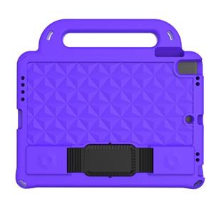 huismerk Diamond Series Eva Anti-Fall Shockproof Mouw Beschermende Shell Case met Houder & Strap voor iPad Air / Air 2 / PRO 9.7 / 9.7 2017/2018 (Paars)