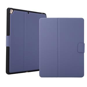 huismerk Voor iPad 9.7 (2018) / (2017) Elektrisch geperste textuur horizontale flip lederen behuizing met houder & pen slot (lavendelgrijs)