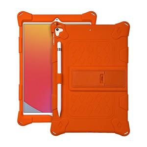 huismerk All-inclusive siliconen shockproof case met houder voor iPad mini 5/4