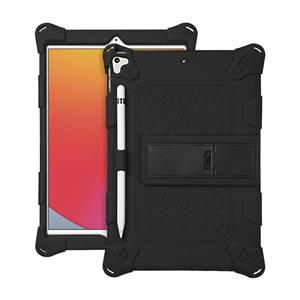 huismerk All-inclusive siliconen shockproof case met houder voor iPad mini 5/4