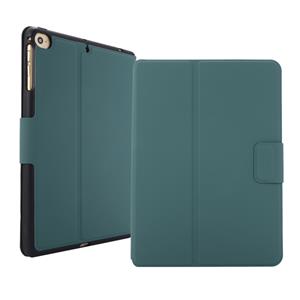 huismerk Voor iPad mini 5 / 4 / 3 / 2 / 1 Elektrisch geperste textuur horizontale flip lederen behuizing met houder & pen slot (Pine Green)