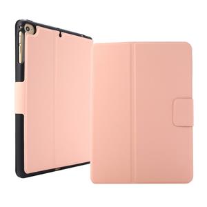 huismerk Voor iPad mini 5 / 4 / 3 / 2 / 1 Elektrisch geperste textuur horizontale flip lederen behuizing met houder & pen slot (Grapefruit Pink)