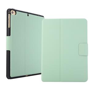 huismerk Voor iPad mini 5 / 4 / 3 / 2 / 1 Elektrisch geperste textuur horizontale flip lederen behuizing met houder & pen slot (Mint Green)