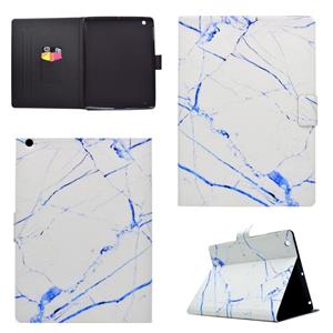 huismerk Voor iPad 5 / 6 Horizontale Flip Lederen case met Holder & Card Slot & Sleep / Wake-up Functie(White Marble)