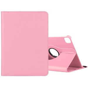 huismerk Voor iPad Pro 11 (2020) Litchi Texture Horizontale Flip 360 Graden Rotatie lederen behuizing met houder (roze)