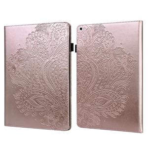 huismerk Peacock Embossed Pattern TPU + PU Horizontal Flip Leather Case with Holder & Card Slots & Wallet & Sleep / Wake-up Function For iPad 9.7 (2017) & (201