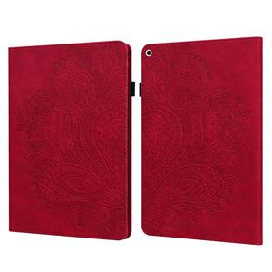 huismerk Peacock Embossed Pattern TPU + PU Horizontal Flip Leather Case with Holder & Card Slots & Wallet & Sleep / Wake-up Function For iPad 9.7 (2017) & (201