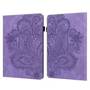 huismerk Peacock Embossed Pattern TPU + PU Horizontal Flip Leather Case met Holder & Card Slots & Wallet & Sleep / Wake-up Functie IPad mini (2019) / mini 4 /