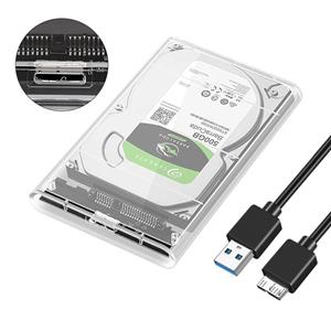 huismerk SATA3 to USB Mobile Hard Disk Box Hard Drive Enclosure(Transparent)