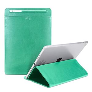 huismerk Universele Case Sleeve tas voor iPad 2/3/4/iPad Air/Air 2/Mini 1/mini 2/Mini 3/Mini 4/Pro 9 7/Pro 10 5 met potlood geval & houder (groen)