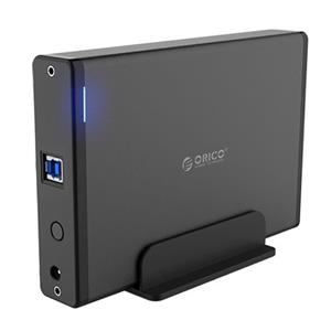 ORICO 7688U3 vertikale externe Aluminium harde schijf behuizing voor 3.5 inch SATA HDD (zwart)